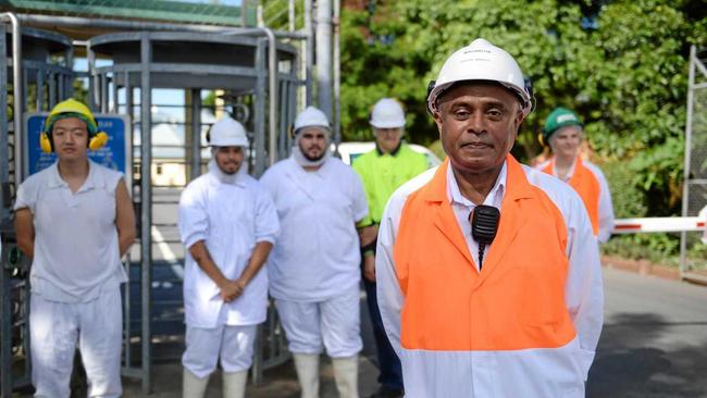 EXPANDING: Teys Rockhampton general manager of operations Wasantha Mudannayake heads a staff of 850 workers. Picture: Allan Reinikka ROK060218ateys1