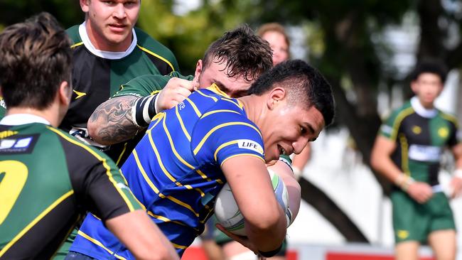 Easts player Tau Tuisamoa is dynamic. Picture, John Gass