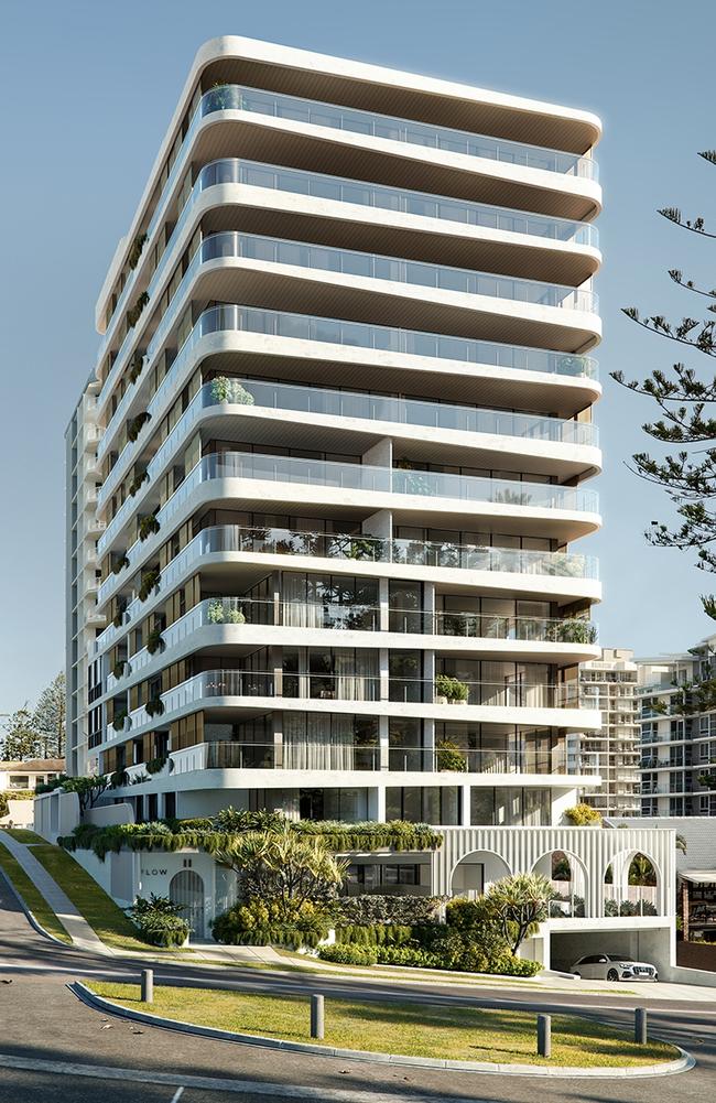 Artist impression of the Flow Residences at Rainbow Bay.