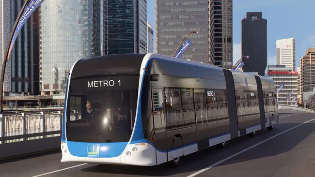 Fully electric vehicles will service the $944 million Brisbane Metro. Picture: Supplied