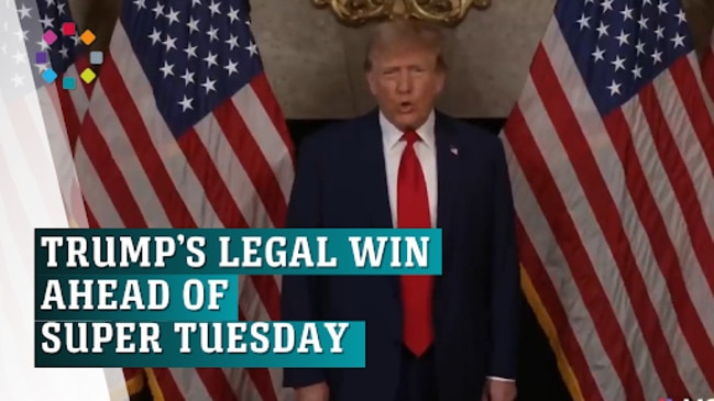 Trump's gets huge legal win ahead of Super Tuesday