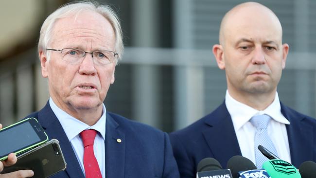 Peter Beattie will have the final call on Coyne’s future. Photo: Damian Shaw