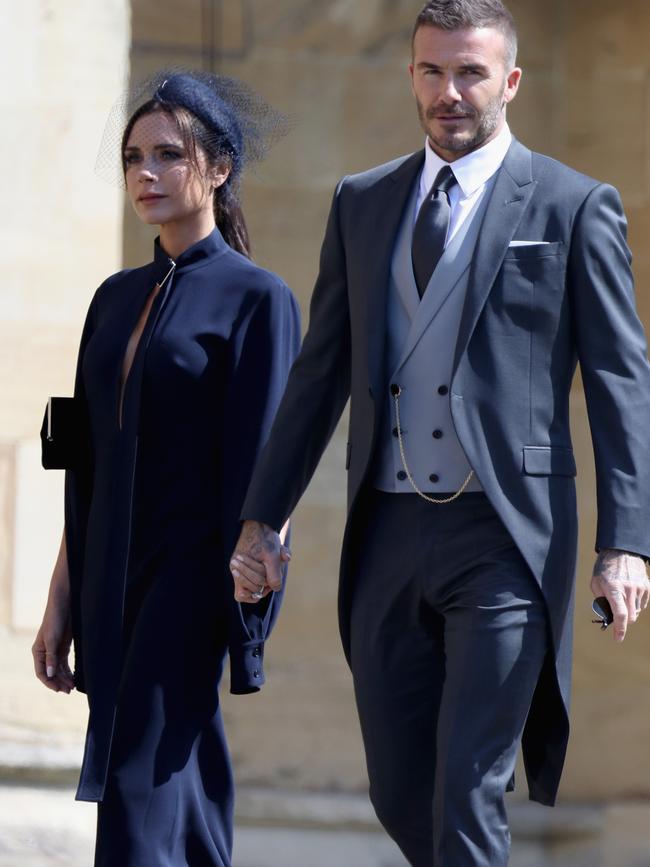 Victoria and David were guests at the royal wedding in 2018. Picture: Chris Jackson/Getty Images