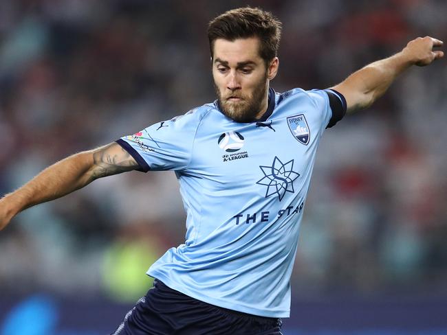 After a move to South Korea fell through, Sydney FC midfielder Josh Brillante is concentrating on trying to help the Sky Blues to the A-League title. Picture: AAP 