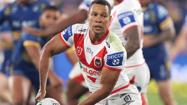 Moses Mbye started for the Dragons against Canberra (Photo by Mark Kolbe/Getty Images)