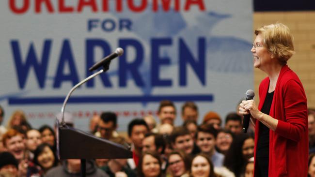 Democratic presidential candidate Elizabeth Warren will be hoping to get her campaign back on track. Picture: AP