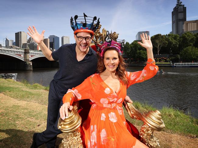 Moomba Festival monarchs Rhonda Burchmore and Rob Mills. Picture: David Caird