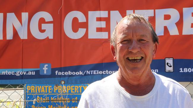 Fannie Bay voter, Rodger Dee, 67. Picture: Monique Van Der Heyden