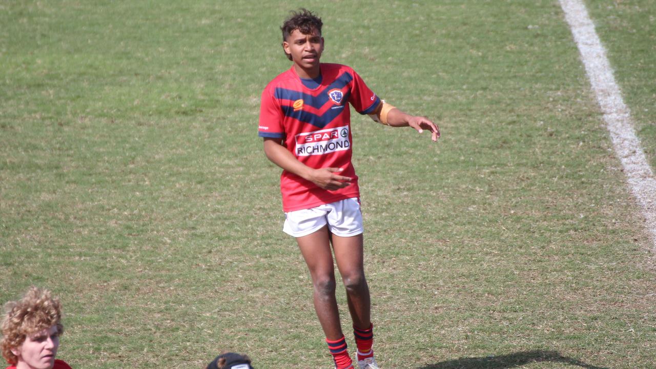 Mathias Santo-Hero as a schoolboy playing for Columba Catholic College.