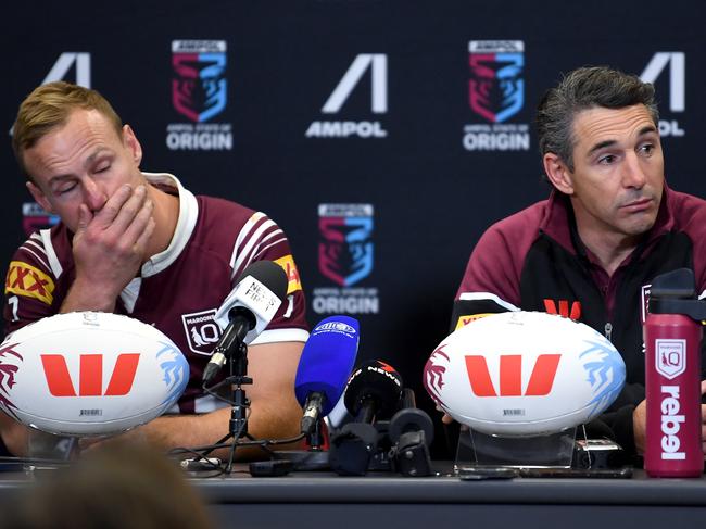 Queensland dejected post-match. Picture: NRL Photos