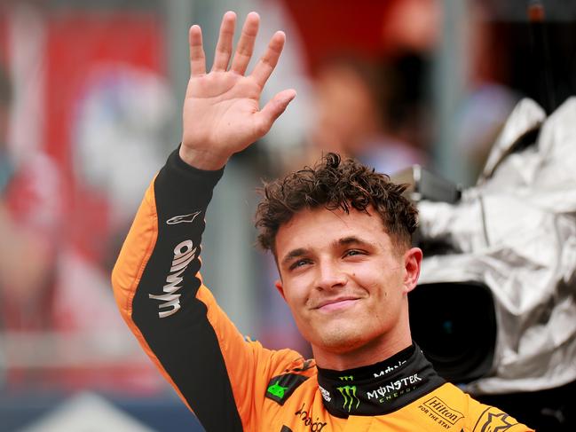 Lando Norris won the sprint. Picture: Hector Vivas/Getty Images