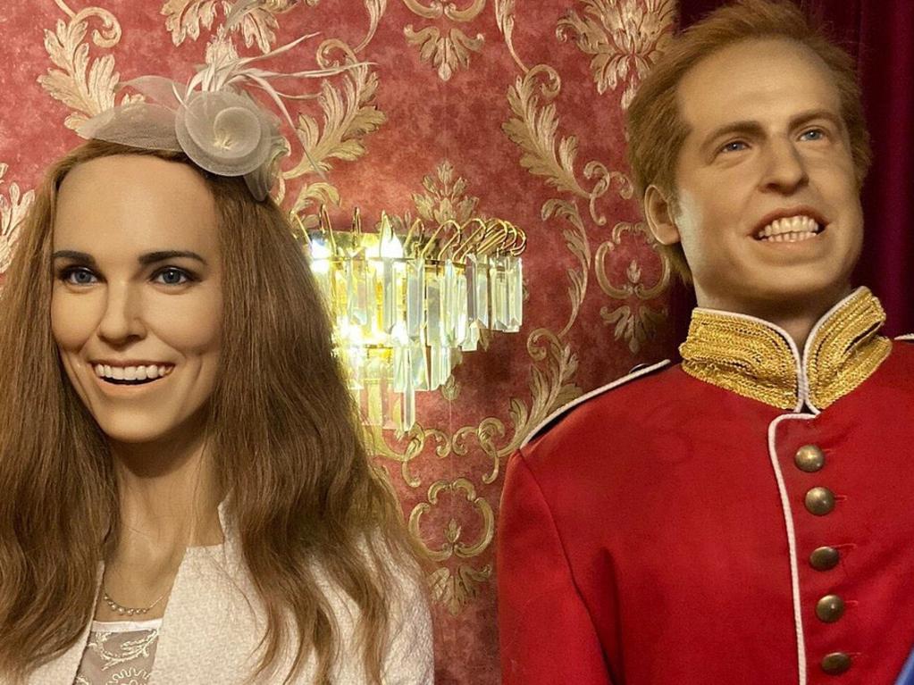 Story from Jam Press (Kate Wills Waxworks)  Pictured: The dodgy waxworks of William and Kate.  Dodgy waxworks of William and Kate at museum mocked with Wills compared to "Hugh Grant after 20 Jagerbombs".  Dodgy waxworks of Prince William and Kate Middleton at a museum have been mocked with Wills compared to "Hugh Grant after 20 Jagerbombs.Ã¢â¬Â  Visitors poked fun at the one of Kate because she has a large forehead and looks "disheveled."  One even said they saw a child crying there because they are so creepy.  The tourist attraction Ã¢â¬â rated 2.5 stars on TripAdvisor Ã¢â¬â offers visitors the chance to glance at models of famous celebrities  But the Krakow Wax Museum in the Polish city, has been slammed by holidaymakers for a lack of resemblance.  Holidaymakers have pointed out models of Kate Middleton and Prince William look nothing like the royals.  Graeme Bandeira said of the William model: "Hugh Grant after 20 Jagerbombs".  The waxwork of Kate has blonde hair rather than her signature brown locks.  The figure also has a notably bigger forehead than the Princess of Wales.  One visitor said Kate looked "disheveled."  Nicky from Burton-on-Trent said: "One of the worst places IÃ¢â¬â¢ve ever been, just a good job the wax works had signs on each figure otherwise weÃ¢â¬â¢d have never have known who each one was.  "It takes about five mins to walk around, we even saw a child crying, probably because she was so scared of the creepy figures."  Sophie from Ennis, Ireland added: "This was the worst wax museum IÃ¢â¬â¢ve ever visited.  "It was expensive considering what was in there.  "Most figures had fingers snapped off or no hands."  Alex from Derby said: "My sister and I visited to get out of the cold, however we ended up having such a laugh.  "Most of the waxworks are so bad, but some are actually quite good. We were creeped out the whole way around."  Other waxworks include Tom Cruise, Mr Bean and Vladimir Putin.  ENDS