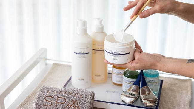 Facial treats at Sofitel Spa Darling Harbour. Picture: Anna Kucera