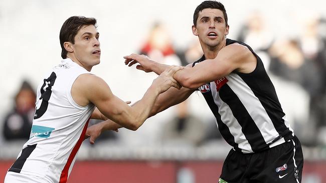 Jack Steele and Scott Pendlebury were among their respective side’s best players. Picture: AFL Photos/Getty Images