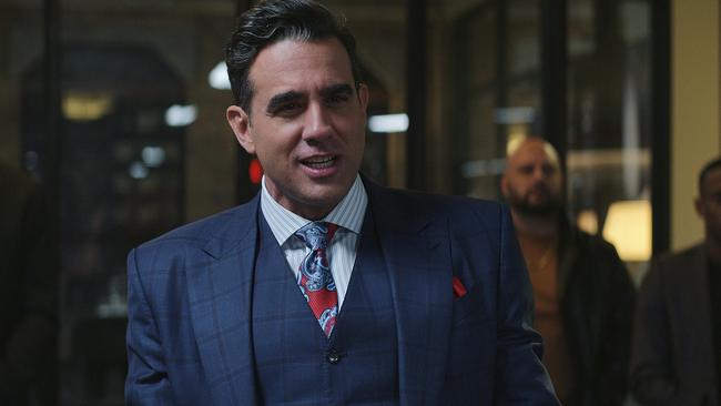 Bobby Cannavale as the villainous The King in a scene from Thunder Force.  