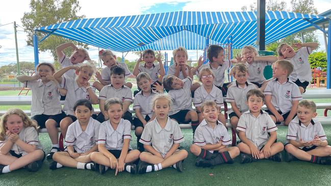 Our Lady of Southern Cross College, Class 1D 2022. Back row (L-R) Charlotte, Ruby, Henry, William, Charlie, Amelia, Hunter. Middle (L-R) Scarlett, Emmy, Flynn, William, Dylan, Makayla, Alexander, Cruz. Front row (L-R) Charliee, Charlotte, Leah, Hannah, Jack, Mac, Clarry Picture: Emily Devon.