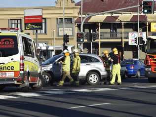 Car crash corner of James and Ruthven. June 2018. Picture: Bev Lacey