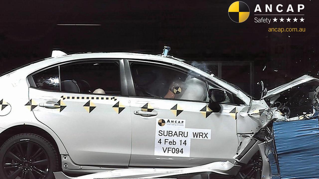 The WRX earned a five-star score when tested by ANCAP.