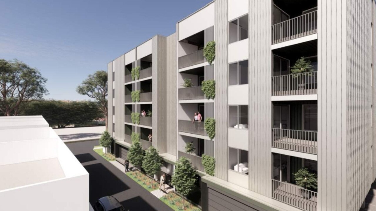 Plans have been released for the development of 42 apartments at a new five-storey building in Seaton under a proposal by the SA Housing Trust. Picture: Walter Brooke Architects