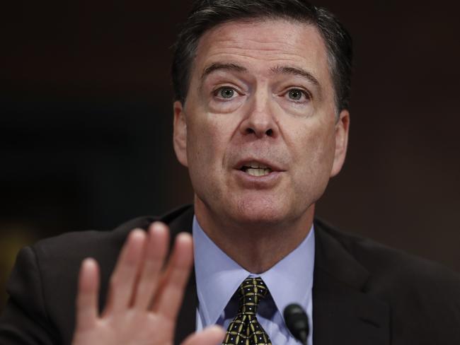 FBI Boss James Comey thought he was the target of a prank. Picture: AP