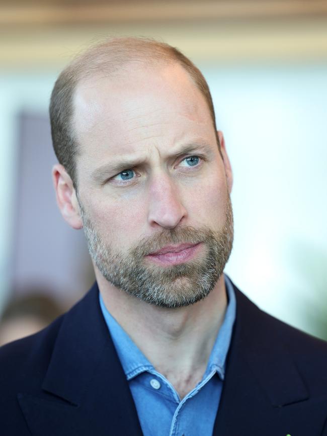 Prince William during a visit to meet seaweed businesses from the region to celebrate local innovation and to learn about the potential for it to repair and regenerate the planet at Portside Tower in Cape Town, South Africa. Picture: Getty