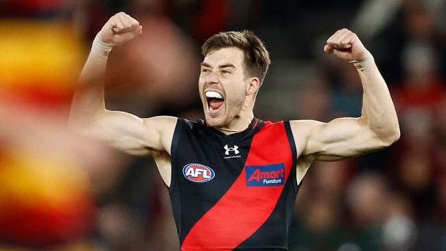 Zach Merrett is in red-hot form. Picture: Michael Willson/AFL Photos via Getty Images