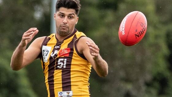 On the rise: Vincent Adduci of Box Hill Hawks.