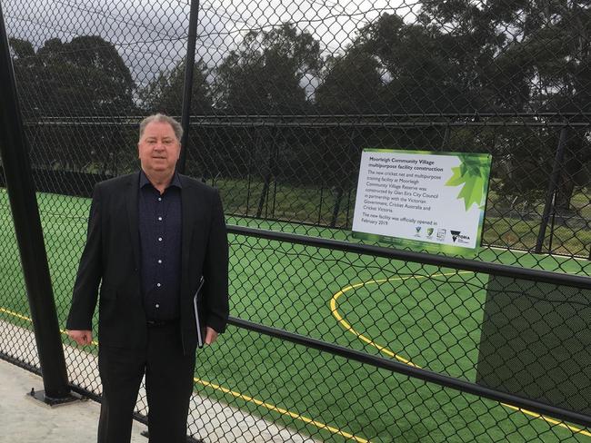 Alan Marion looking over Moorabbin’s new training facility.