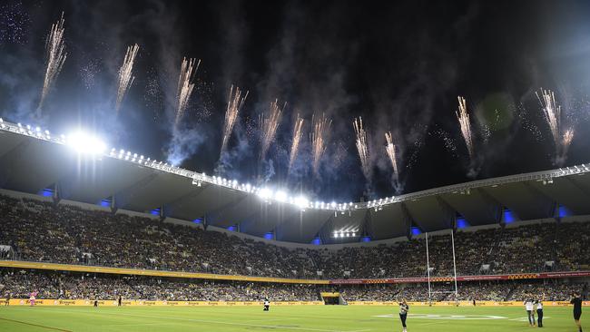 The Cowboys opened Queensland Country Bank Stadium just a fortnight ago. Picture: Ian Hitchcock/Getty Images