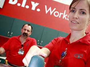 Grant Hopner and Naomi Heath are keen to host Bunnings Warehouse D.I.Y. workshops. . Picture: Blainey Woodham