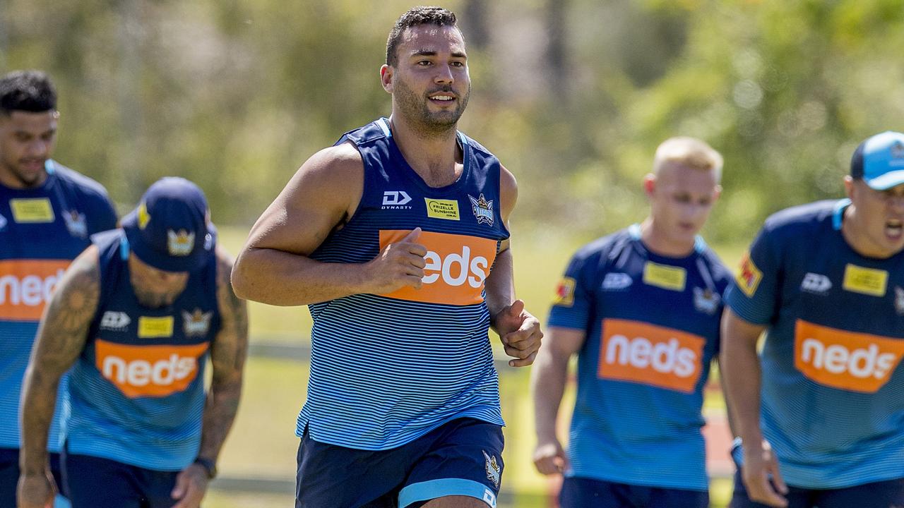 The Gold Coast Titans player, Ryan James, at pre-season training, Parkwood. Picture: Jerad Williams