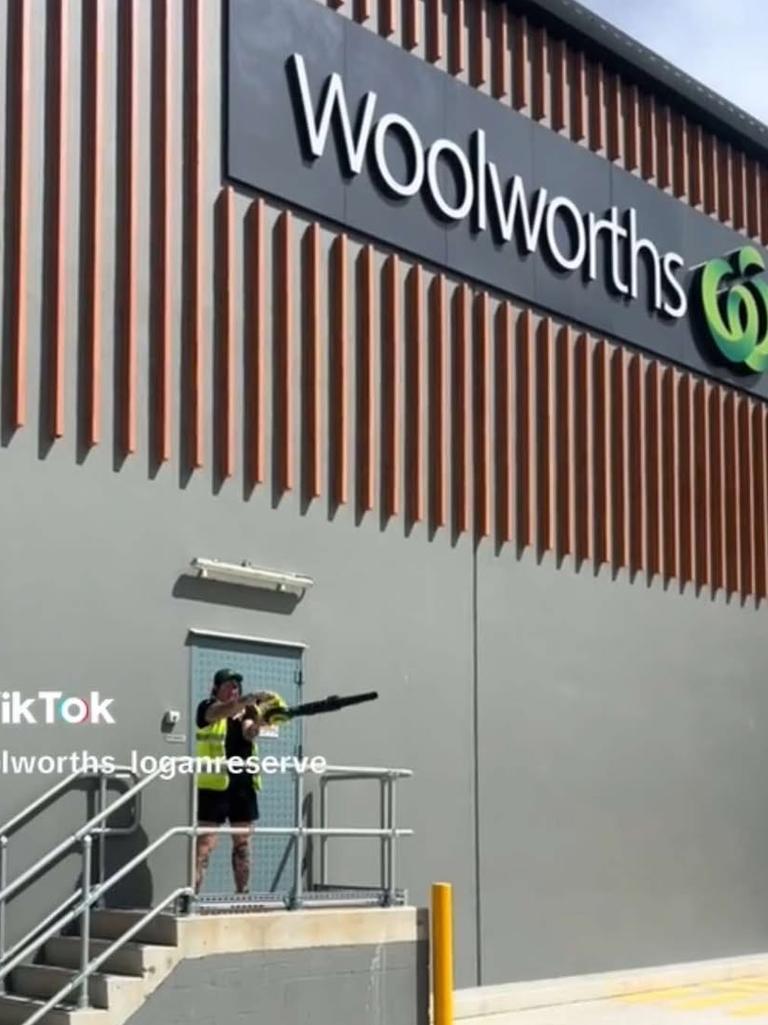 Even Woolies joined the trend. Picture: TikTok