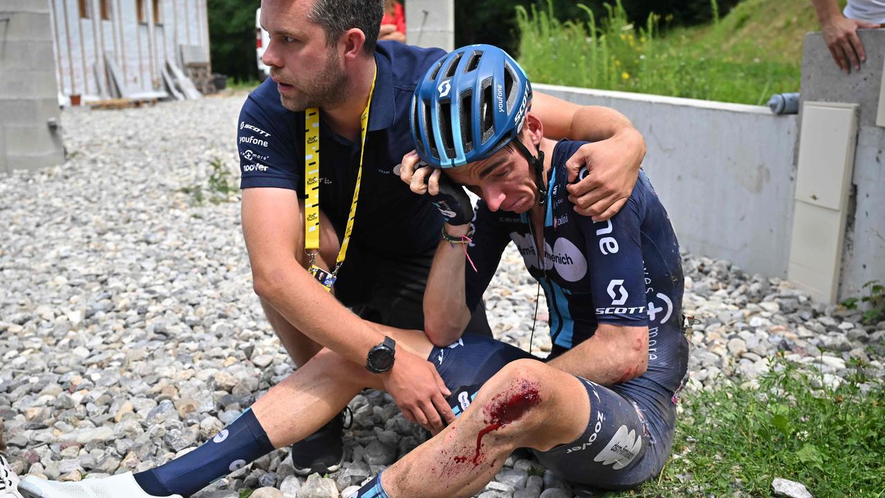 Massive 25-Rider Crash Halts Stage 14 of the Tour de France