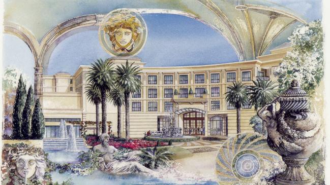 An early artist impression of the hotel.