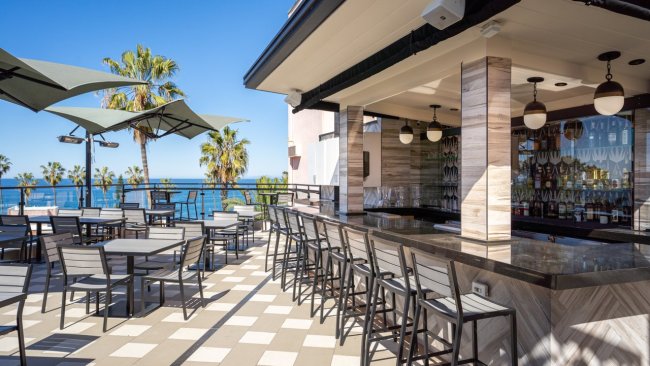 <h2>5. Cormorant Boutique Hotel</h2><p>If you thought your last reno dragged on, get this: it took three years to turn the old La Jolla Inn into this breezy mid-century masterpiece. It’s an intimate collection of 26 well priced rooms - each with its own balcony and ocean views. Check out the new rooftop terrace bar, Birdseye, which features craft cocktails and small plates; and Prospect Market, an upscale grab-and-go marketplace.</p><h3><a href="https://www.booking.com/searchresults.en-gb.html?aid=318615&amp;label=New_English_EN_AU_20480110225-UKX64HZWNXHwNzW4zPbLTwS217273612466%3Apl%3Ata%3Ap1%3Ap2%3Aac%3Aap%3Aneg&amp;gclid=CjwKCAjwo7iiBhAEEiwAsIxQEb4blsV5_C46fG2A3poa1mL9bP_Atm4BxeE7R74zfxvy2P6SCvNkpBoC8DIQAvD_BwE&amp;highlighted_hotels=258701&amp;redirected=1&amp;city=20015725&amp;hlrd=no_dates&amp;source=hotel&amp;expand_sb=1&amp;keep_landing=1&amp;sid=60f6d83581c6f534d5d30fe4fe40fcc7">Book here.</a></h3><p>&nbsp;</p>