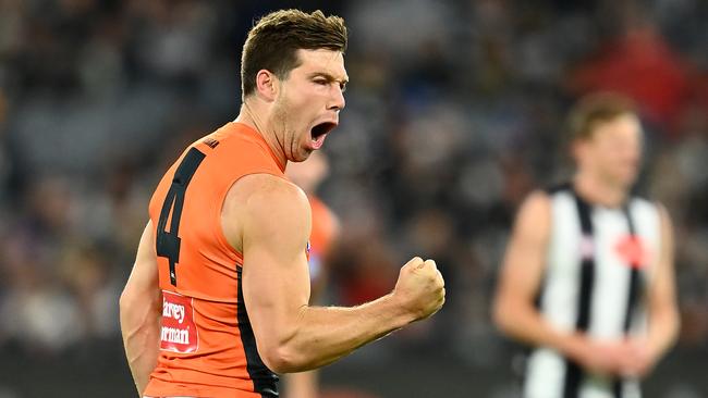 GWS stand-in captain Toby Greene torched the Pies. Picture: Getty Images