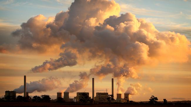 Victoria’s Loy Yang, brown coal fired, steam generating, power station, near Traralgon. (Pic: Stuart McEvoy/The Australian)