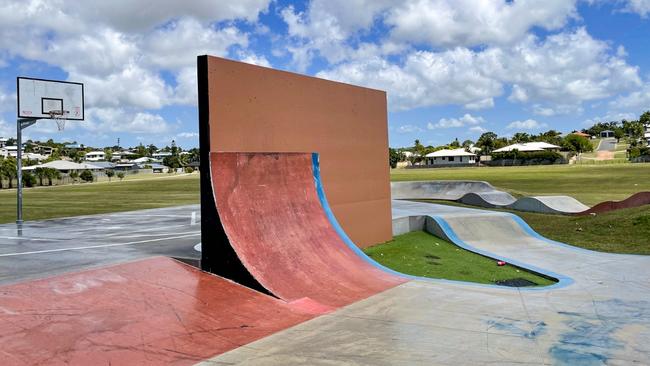 Camilleri St skate park in Eimeo in Mackay's Northern Beaches after Mackay Regional Council painted over a mural for the second time. Picture: Rae Wilson