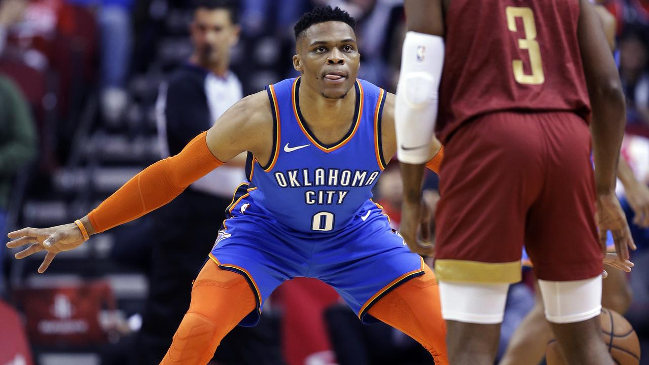 Russell Westbrook’s historic triple-double streak continued; with an unfortunate bonus. (AP Photo/Eric Christian Smith)