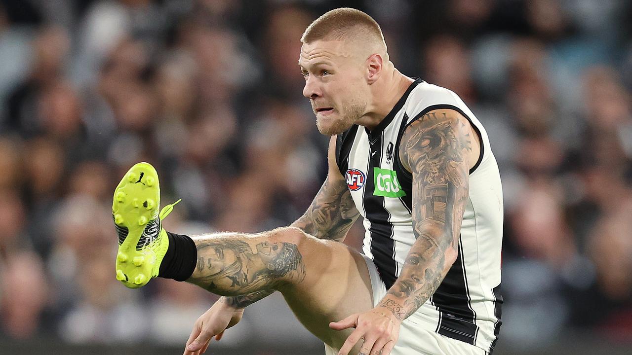 Club legend Mick McGuane is critical of how the Pies have handled the latest De Goey indiscretion. Picture: Michael Klein