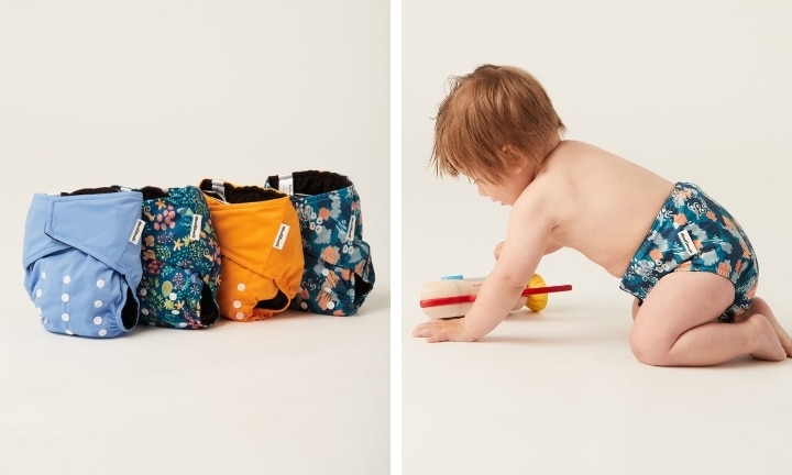 Modibodi Reusable Nappy 4 Pack, Baby Clothing