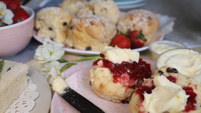 Enjoy some fresh scones with jam and cream. Picture: Jenifer Jagielski