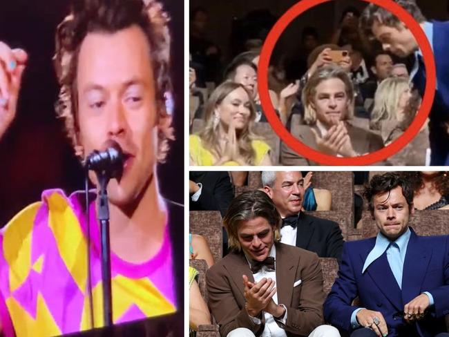 Harry Styles addresses ‘spit’ saga on stage