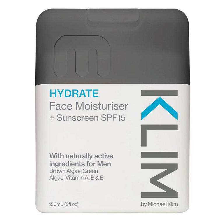 Klim Hydrate Face Moisturiser with SPF 15.