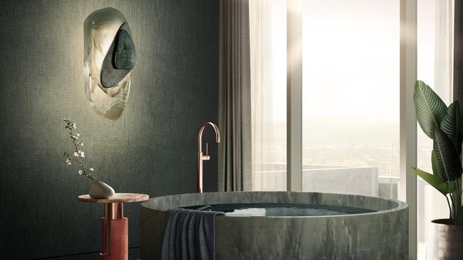 The Andaz Gold Coast bath tub at the Star Gold Coast. The hotel will open in mid-2025.