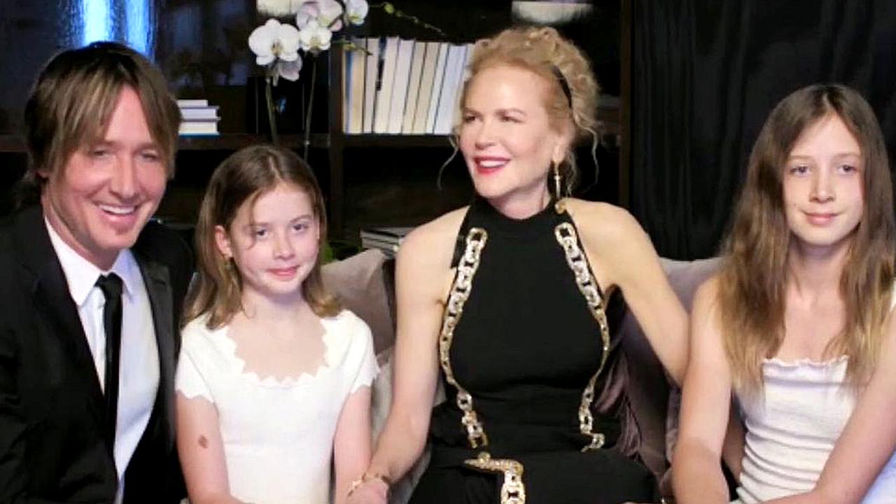 Kidman is now married to Keith Urban and together they share two daughters, Faith (left) and Sunday (right).