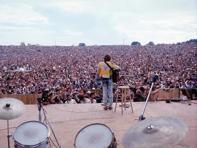 The insane crowds at Woodstock in 1969. Picture: Henry Diltz