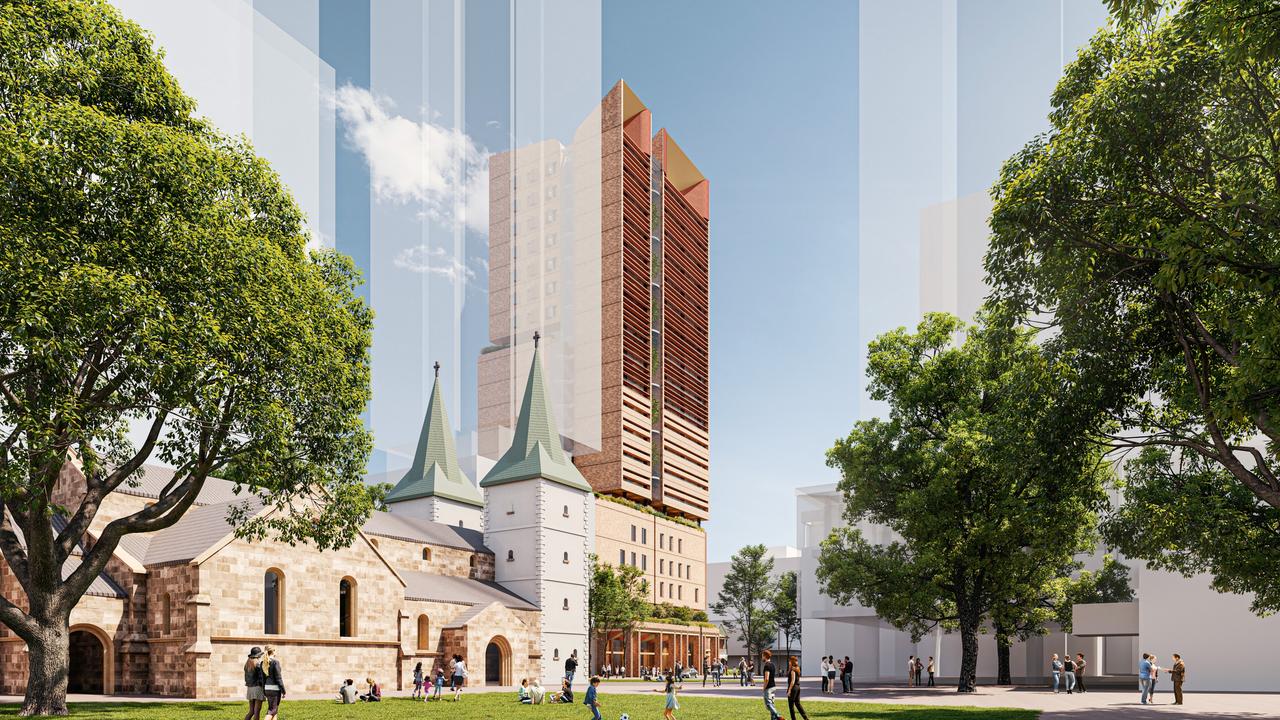 The Royal Parramatta Private Hospital would be 24 storeys.