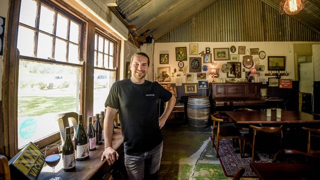 Head winemaker Sam Berketa at the cellar door of the Alpha Box &amp; Dice winery in McLaren Vale on Wednesday. Picture: Pic Roy Van Der Vegt