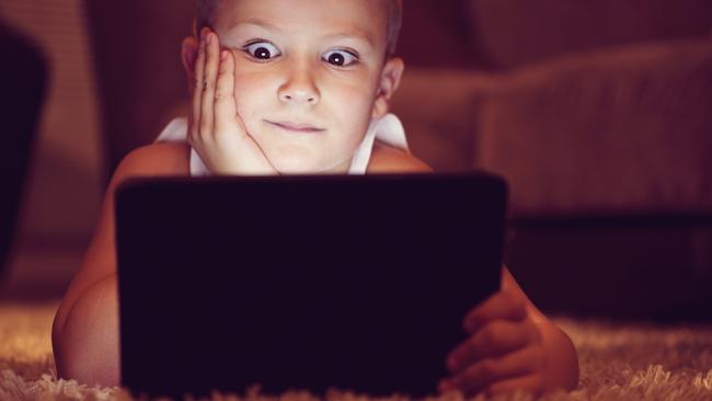 Almost three-quarters of four-year-olds are spending too long in front of screens. Picture: iStock